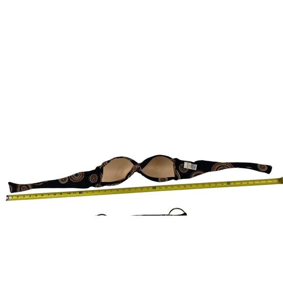 L*SPACE Geometric Print 2 Piece Bikini Swimsuit Boho Retro 70s Look Size Small - Picture 13 of 14